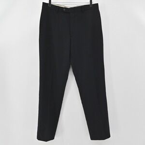 CANTARELLI Mens Wool Dress‎ Pants Size IT 50 Loro Piana Black Italian Fabric